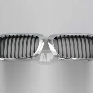 1999-2006 BMW 3 Series Convertible Grille Passenger Side Black w/ Chrome Trim