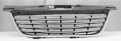 2011-2014 Chrysler 200 Convertible Grille Chrome Frame w/ Chrome Faced Slats