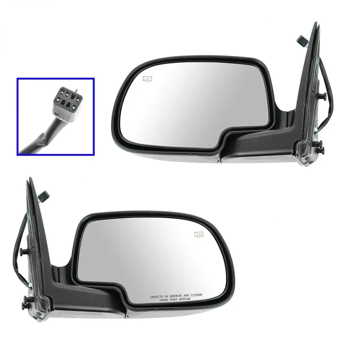 2002 Chevrolet Avalanche Door Mirror Driver Side Power Heated Manual Fold w/o Pud PTM