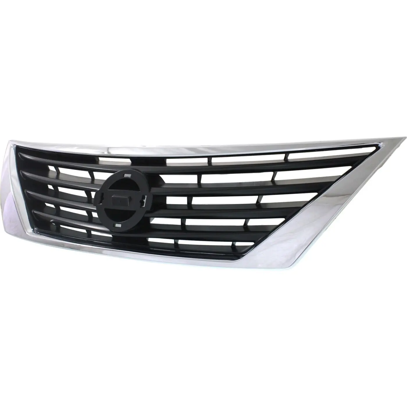 2012-2014 Nissan Versa Sedan Grille Black w/ Chrome Moulding