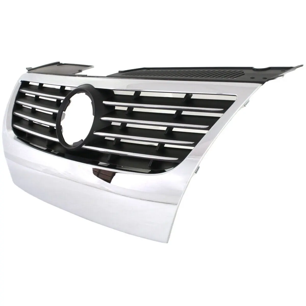 2006-2010 Volkswagen Passat Grille Chrome/black Requires 150MM Emblem And Trim Ring